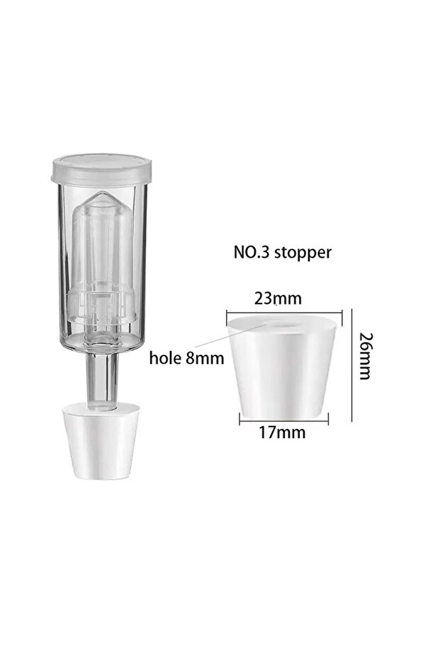 as picture 1 setNO3 Airlock Set for Brewing Wine Making Kimchi ( Airlock+ Stoppers) Airlocks for Fer