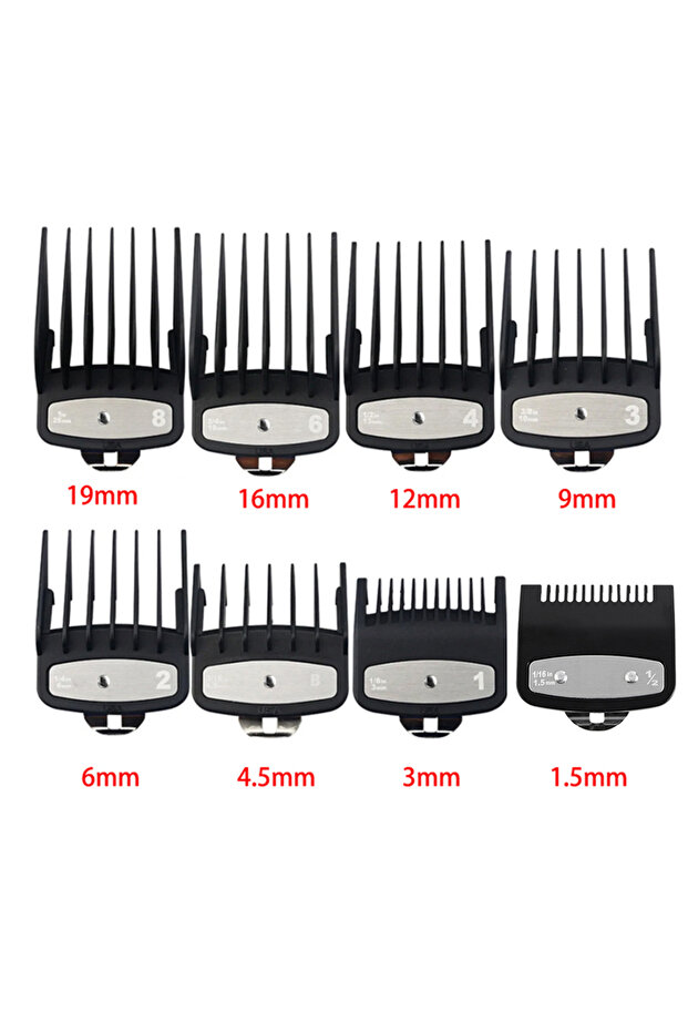8pcs Limit Comb For Big Body Hair Clipper Guards Barber Shop Cutting Guide Combs Electric Clippers 1
