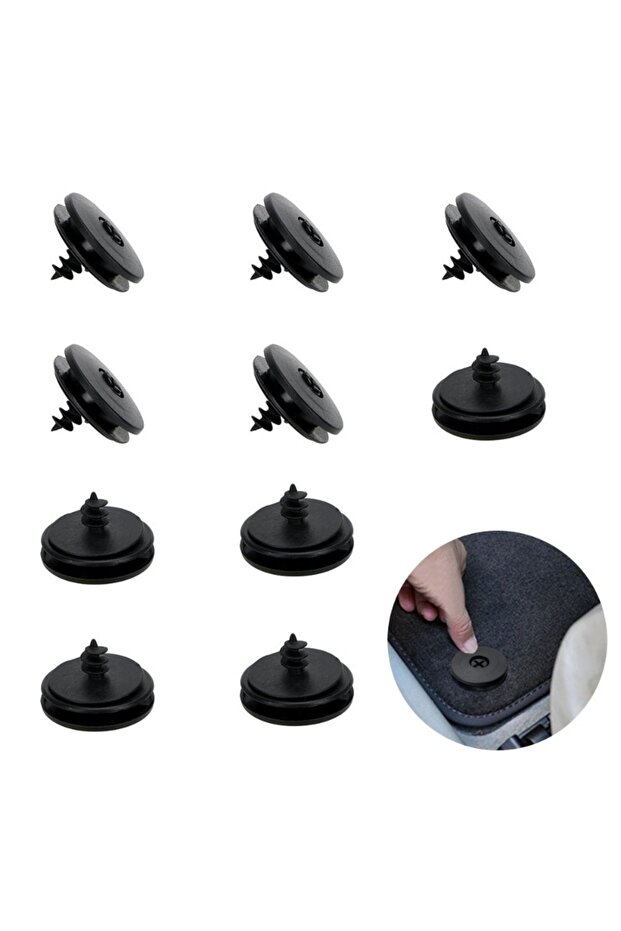 10pcs 10pcs Universal Car Floor Mat Clips Retention Holders Grips Carpet Fixing Clamps Buckles Anti