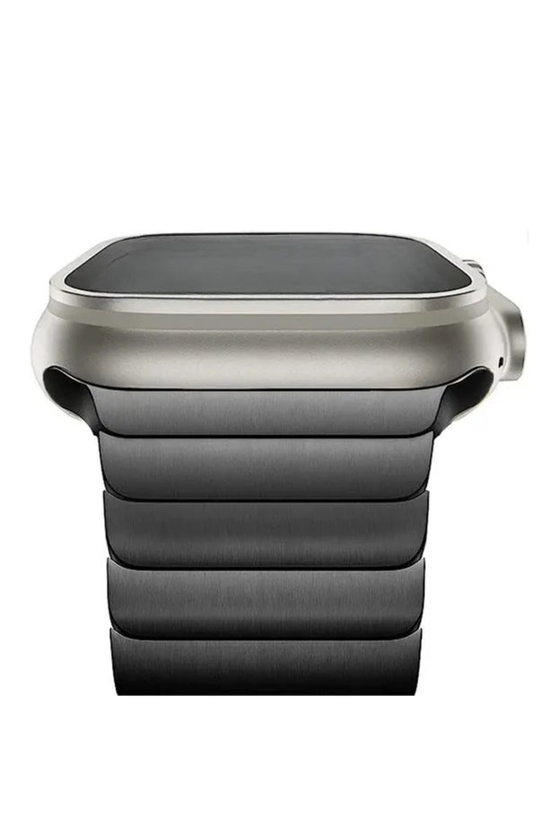 42 44 45 49mm Black Luxury Stainless Steel Strap For Apple Watch Series 10 9 8 7 46mm 45mm 41mm Lin
