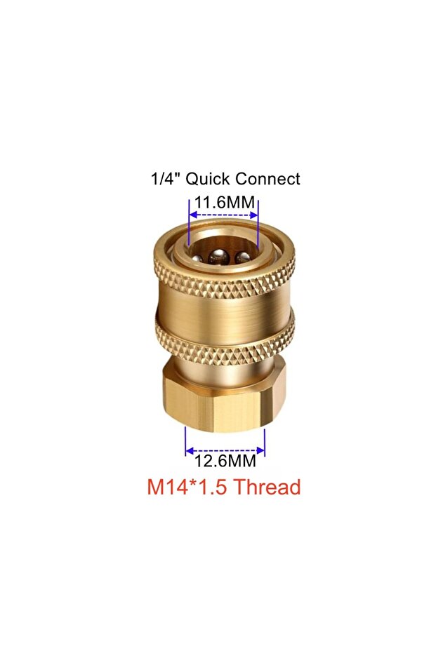 Socket female thread High Pressure Washer Quick Connector 1/4" With M14 x 1.5MM Male & Female Fittin
