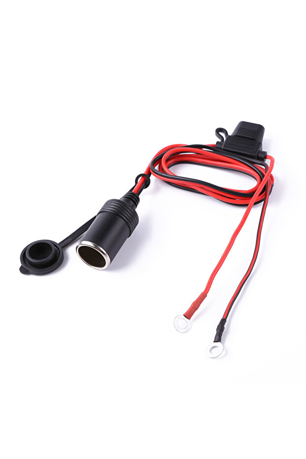 12V 24V Car Motorcycle Truck Boat Cigarette Lighter Socket with 10A Fuse+Wire