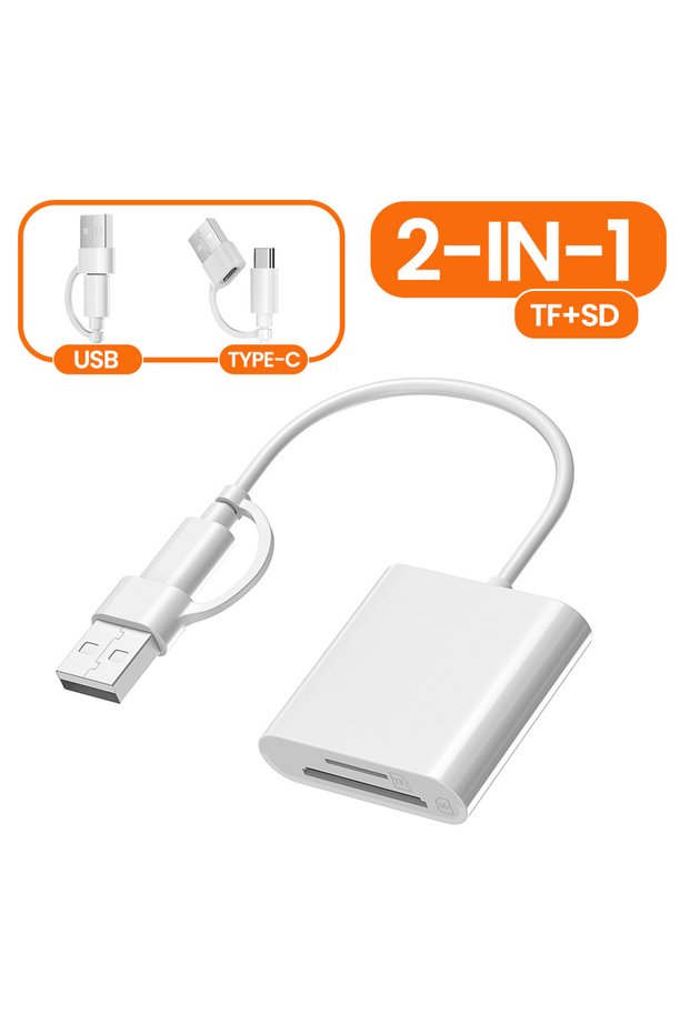 2 in 1 3 in 1 USB/Type C Multifunction Card Reader OTG SD TF Cards USB Memory Cards Reader Converter