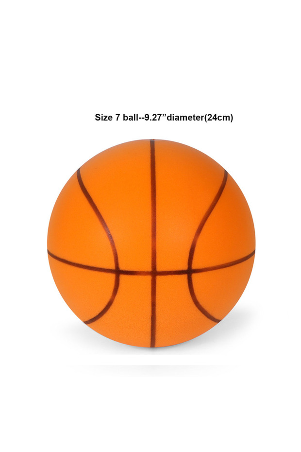 24 cm Silent Dribbling Basketball Indoor Foam Ball Size 3/5/7 High Bounce Noiseless Non-deforming Fo