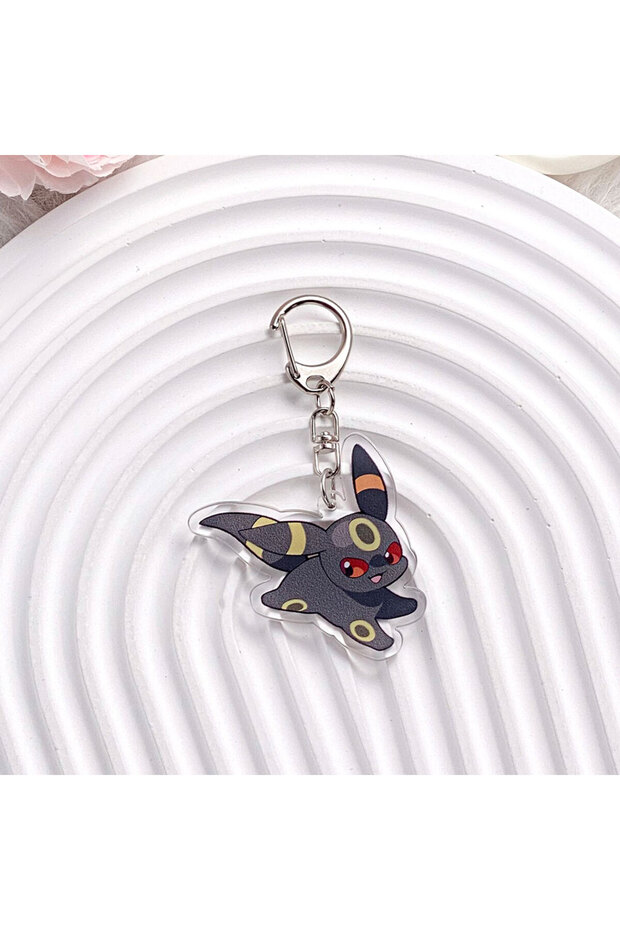 5 cm 5 1/9PCS Pokémon Characters Eevee Acrylic Keychain Cartoon Bag Charms Accessories Funny Backpac