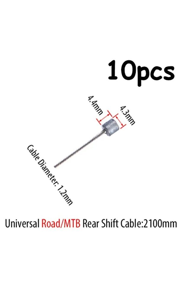 10PC-Rear Shift 5/10PC Bicycle Brakes Line Road Mountain Bike Brake Cable Universal Bicycle Shift Ca