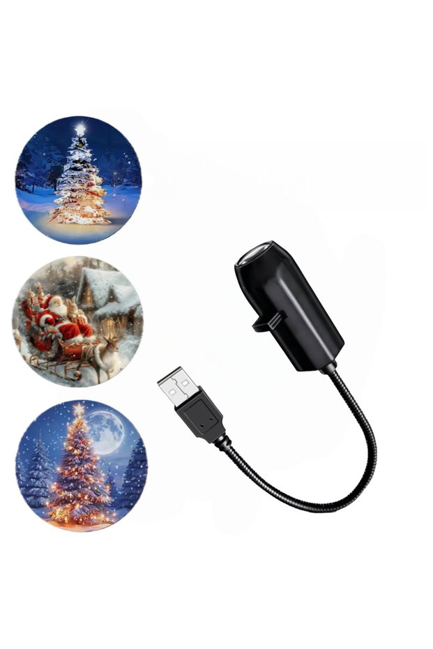 3pcs-Patterns-A LED USB Projector Light 3/4pcs Projection Patterns- Adjustable USB Night Light for C