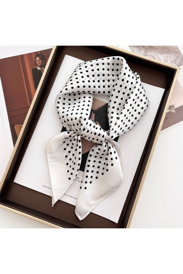 70x70CM FJ716-14-6 Women's Square Scarf Soft Satin Floral Print Wrap Foulard Neckerchief Bandannas H