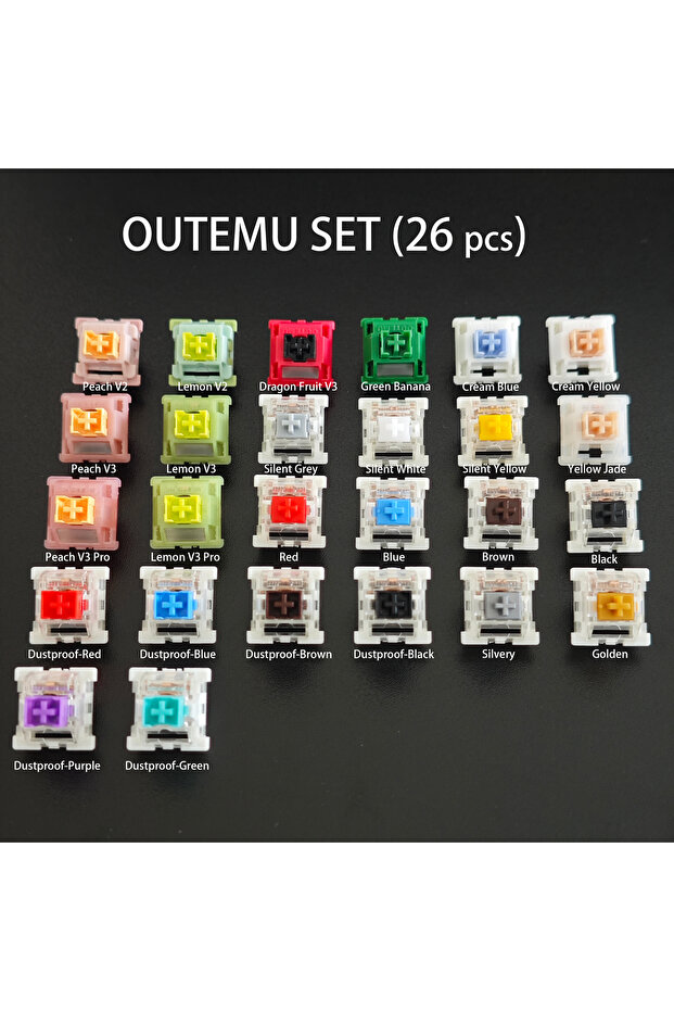 Outemu set Outemu Gateron Kailh Switches Tester Multi Brand Experience Package for Mechanical Keyboa