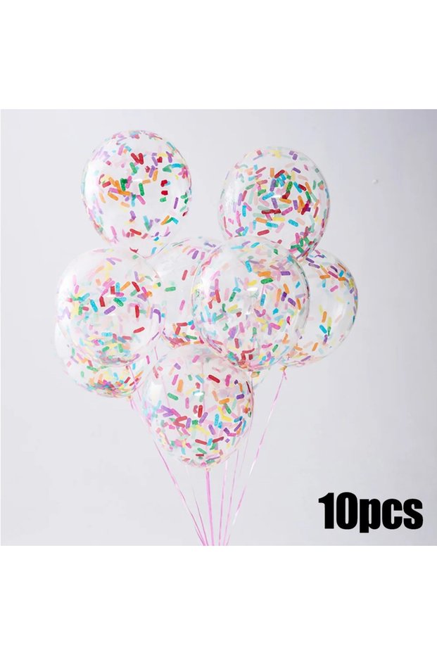O 12INCH Paper Confetti 10pcs 12inch 10pcs Ice Cream Balloons Birthday Wedding Party Decoration Long
