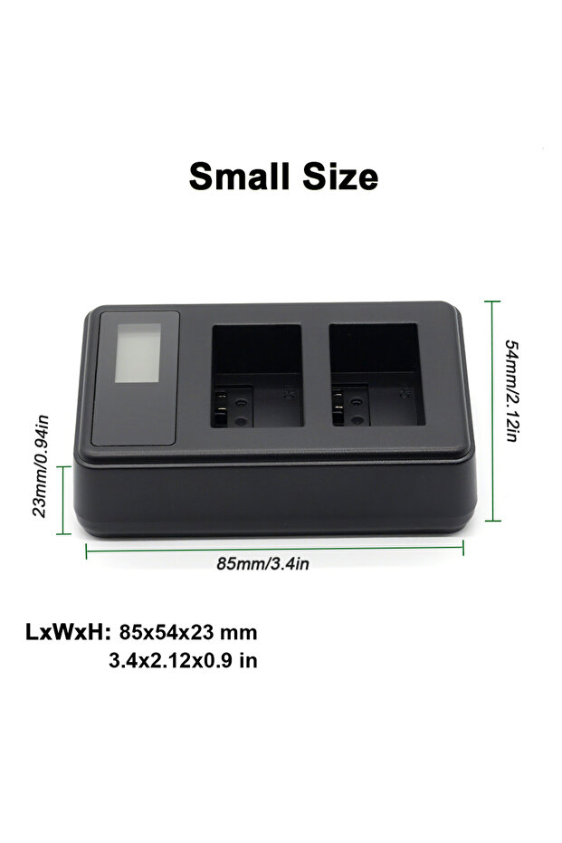 NP-FW50 NP-FW50 Dual-Slot LCD USB Charger Is Suitable for Sony Alpha A6000, A6300, A6400, A6500, A7,