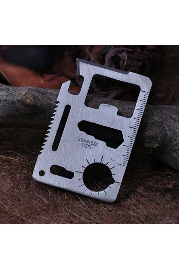 Silver Pocket Tool 11 In 1 Portable Outdoor Camping Survival Multi-Tool Tourism Equipmen