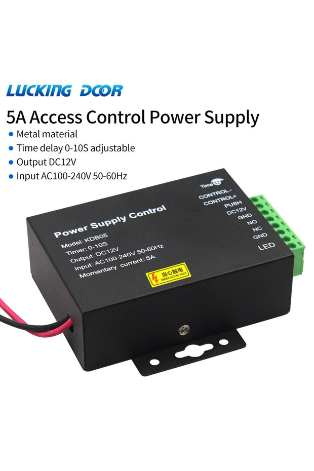 DC 12V 5A Access Control Power Adapter Switch Power Supply Control AC 100~240V For Electric Lock RFI