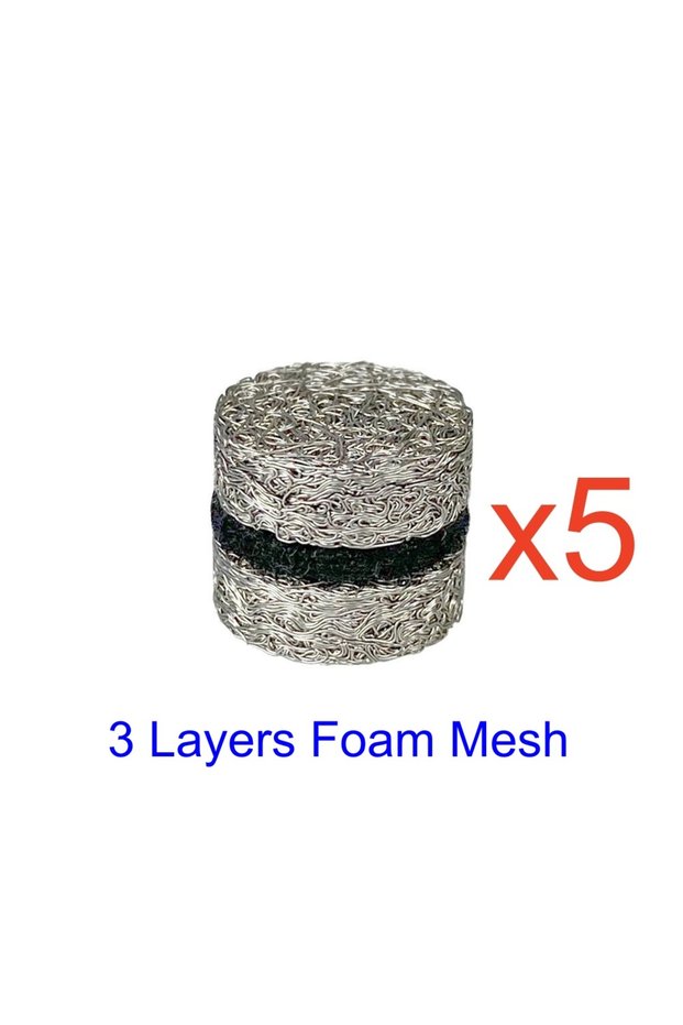5 x 3 layers mesh Universal Foam Cannon Mesh Filter Foam Richer Lather Maker Nozzle Tips For High Pr