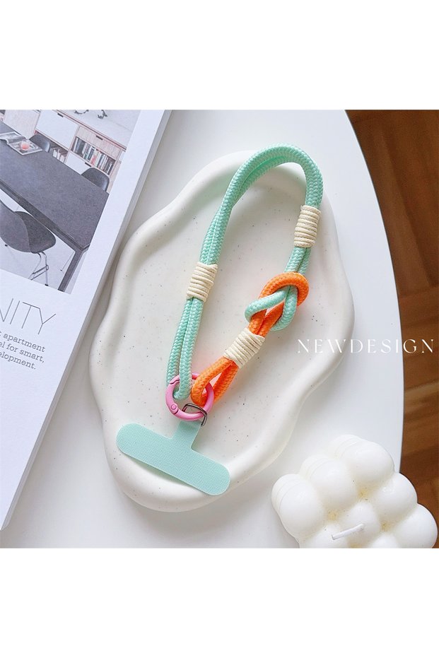 Blue Orange Phone Lanyard Wrist Strap Phone Case Connection Piece Phone Case Universal Accessories A