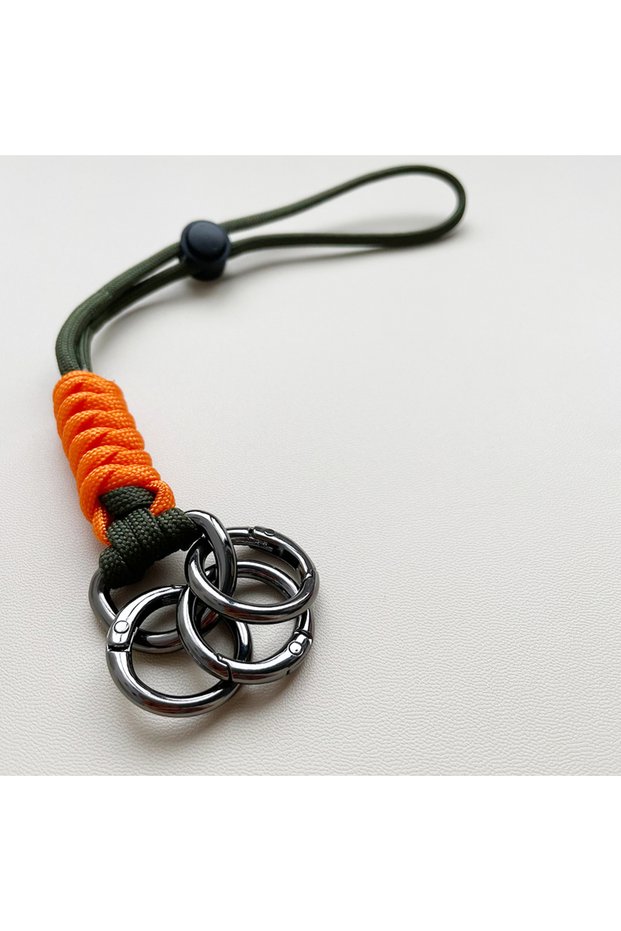 1pcs 1pcs/3pcs Hand Woven Detachable Car KeyChain, Wrist Strap, USB Flash Drive Strap, Round KeyChai