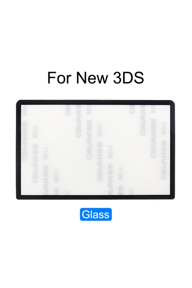 Black Glass YuXi Plastic & Glass Upper Screen Lens Cover For New 3DS Top LCD Screen Protector Panel