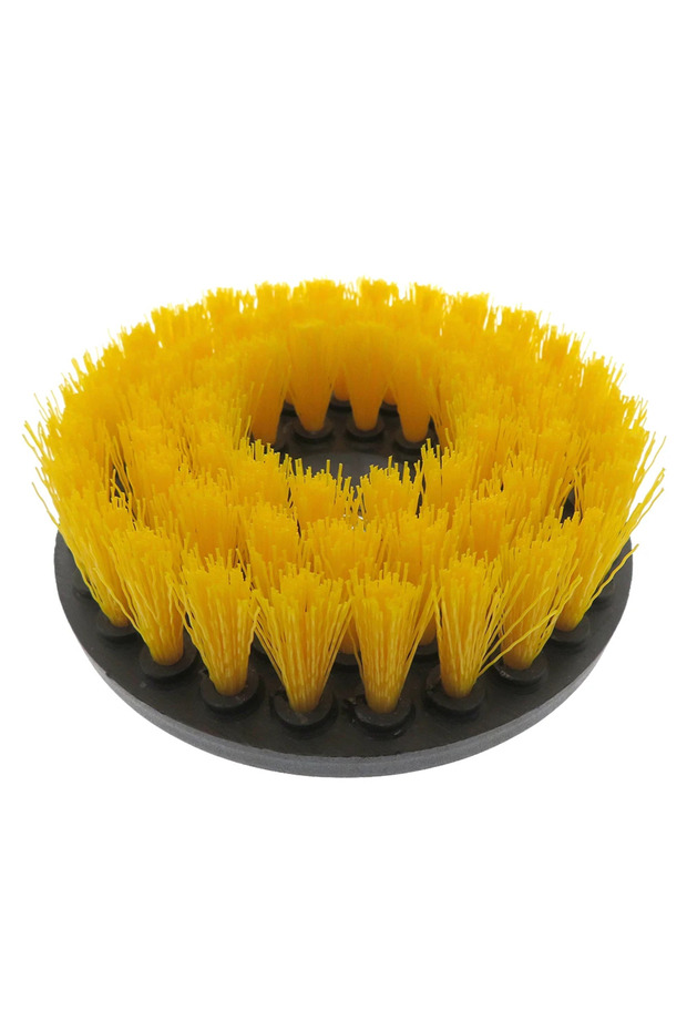 5nch Yellow-Medium 5 Inch Power Scrubber Brush Electric Cleaning Brush M14 Thread for Cleaning Carpe