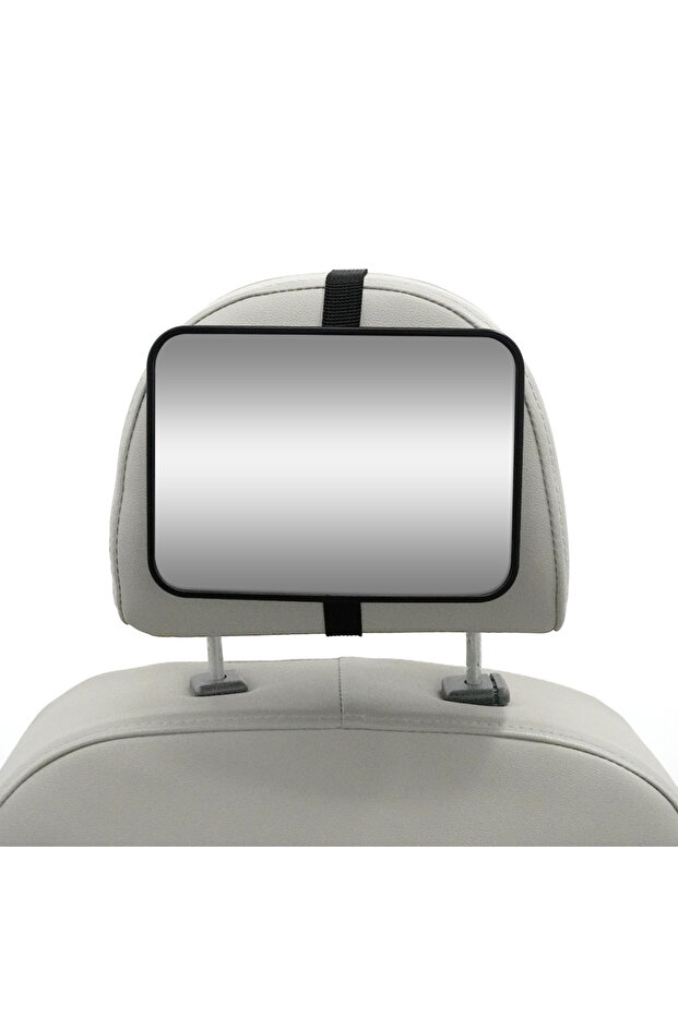 Black 1 Pc Crash Tested And Certified Shatterproof Baby Car Mirror For Rear Facing Infant With Wide