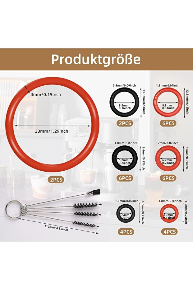 SET A 40PCS Sealing O-ring Maintenance Kit Coffee O-Rings For Support Valve Steam Valve Outlet Valve