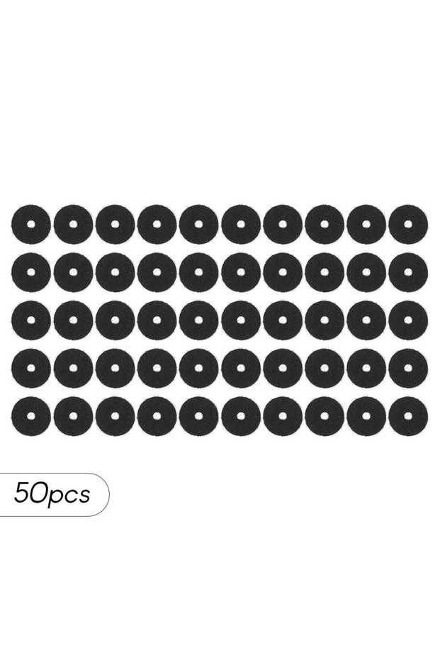 50PCS BLACK 50pcs Guitar Strap Felt Button Washers Locks Blocks Guitar Parts Accessories Soft Felt M