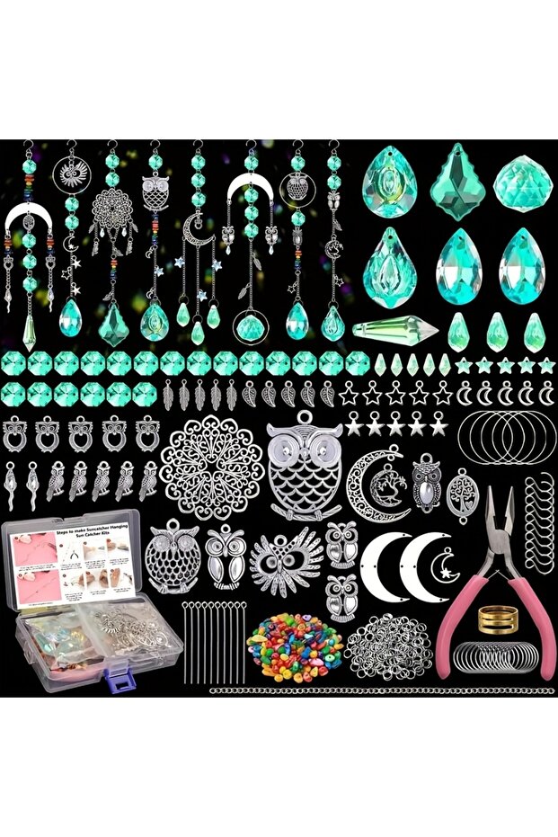 420pcsdiy 420-Piece Crystal Rainbow Maker - Adult Suncatcher DIY Kit for Weddings with Glass Beads &