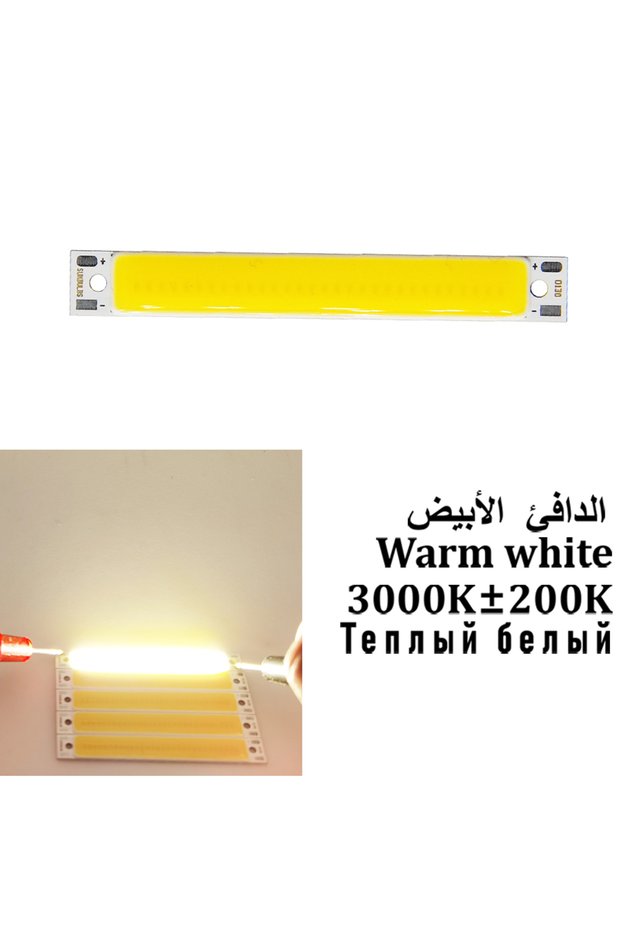 3 Watt Warm White 3000K SUMBULBS Hot Sale 3V 3.7V DC 60mm 8mm LED Strip 1.5W 3W Warm Cold White Blue