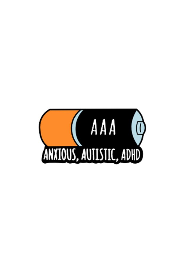QHXZ5920 ADHD Autism Anxiety Collection Enamel Pin Neurospicy Autistic Awareness Puzzle Mental Healt