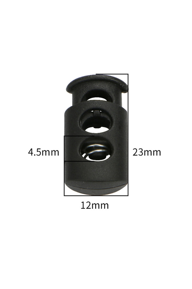 Long Double Hole 10Pcs Single/Double Hole Cord Lock Stopper For Sportswear Shoes Backpack Drawstring