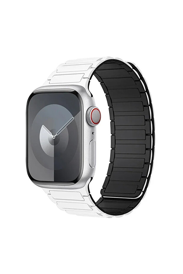 38mm 40mm 41mm 10 white black Magnetic Loop for Apple Watch Bands 44mm 40mm 49mm 45mm 41mm 38mm Sili