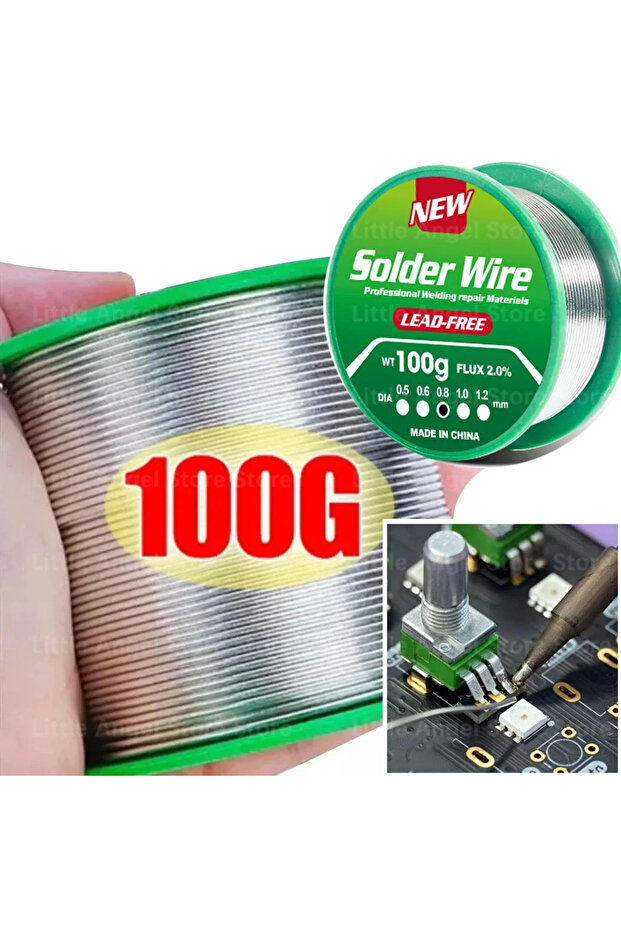 0.8mm 30g 20g/30g/50g/100g Low Melting Point Lead-Free Solder Wire Coil Sn99.3/Cu0.7 High Purity Sol