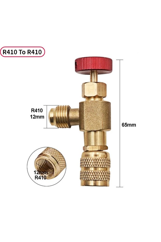 TypeA( R410 to R410) Liquid Safety Valve R410A R22 Air Conditioning Refrigerant 1/4 "Safety Adapter
