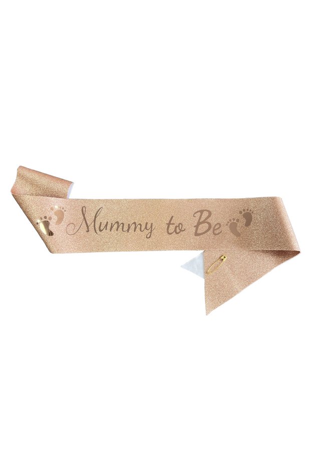 Mummy B Mommy to Be and Daddy To Be Glitter Satin Sash Gifts for New Dad Mom Gender Reveal Baby Show