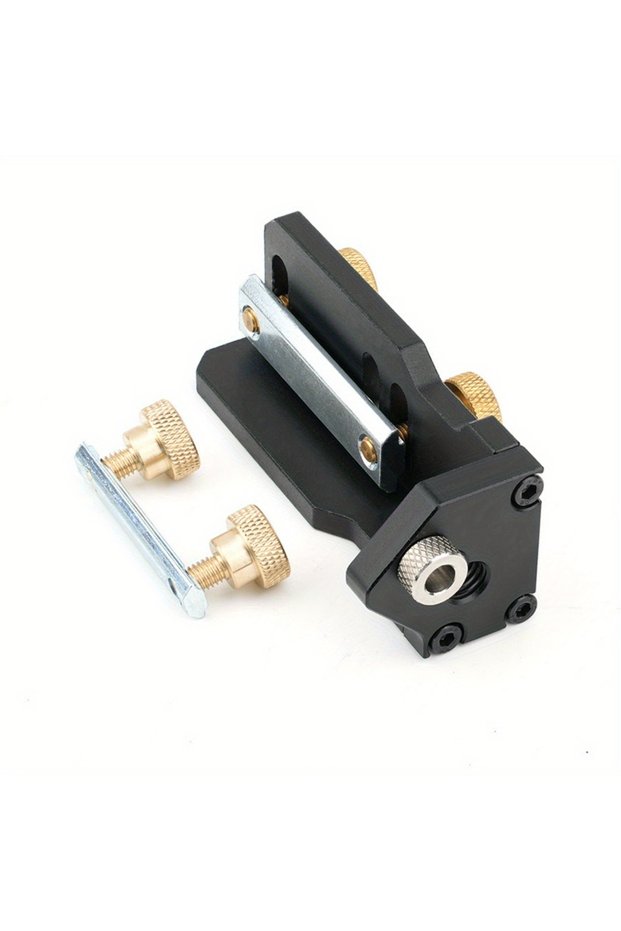 1pc Black Auxiliary Tool Manual Threading DIY Furniture Compact Manual Tapping Versatile Jig Locator