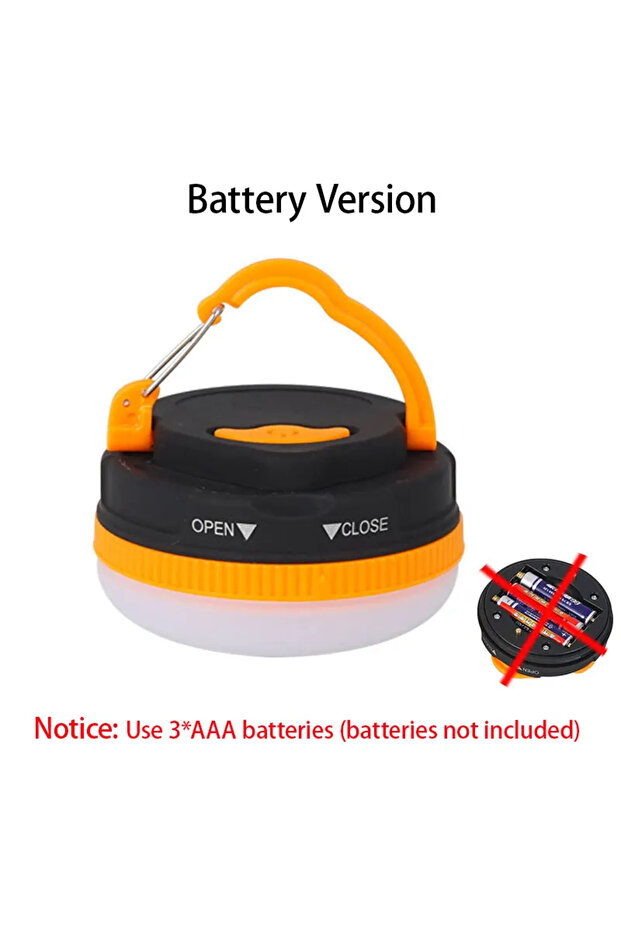 YD-1(Battery) 3 Lighting Modes Camplights LED Lantern Portable Camping Light Hanging Outdoor Tent Ho
