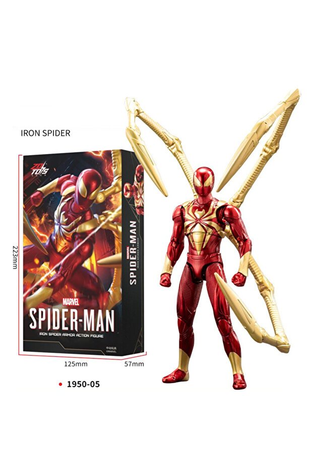IRON SPIDER ZD Toy Iron Spider Man Advanced suit legends No Way Home Peter Parker Gold Black Red Mod