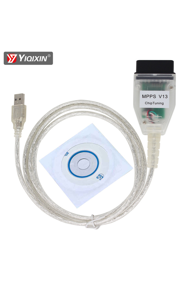 مبرمج وحدة التحكم الإلكترونية MPPS V13، جهاز SMPS MPPS V13.02 K CAN Flasher لضبط الشرائح، كابل MPPS، ماسح ضوئي OBD2 احترافي