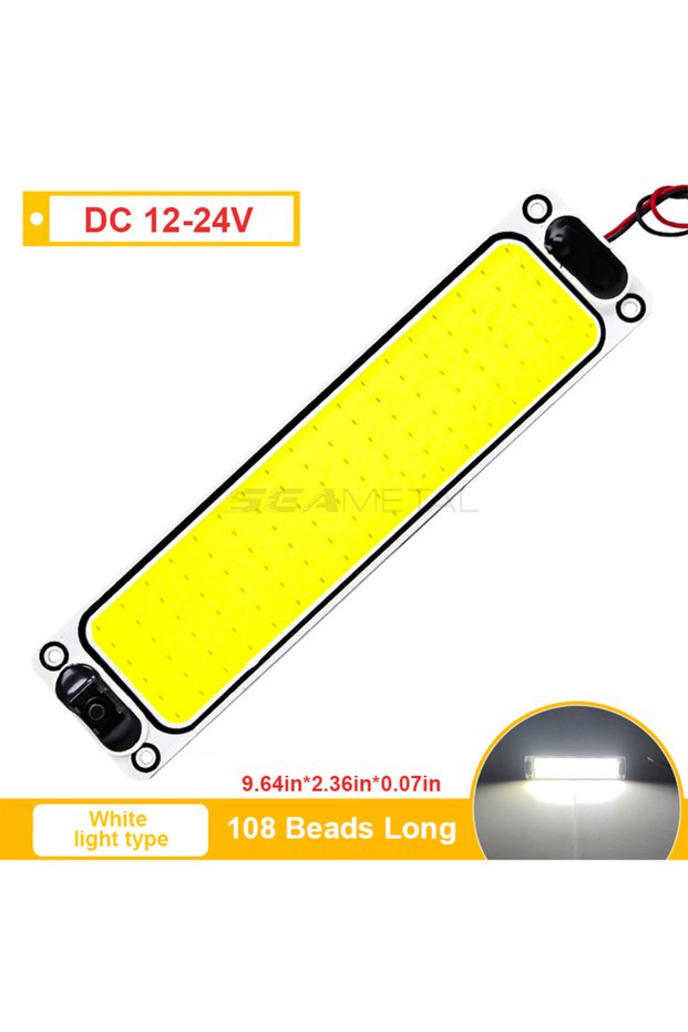 108SMD BLALION LED 12-24V Car Interior Lighting Reading Strip Light Interior Light Ceiling Lamp with