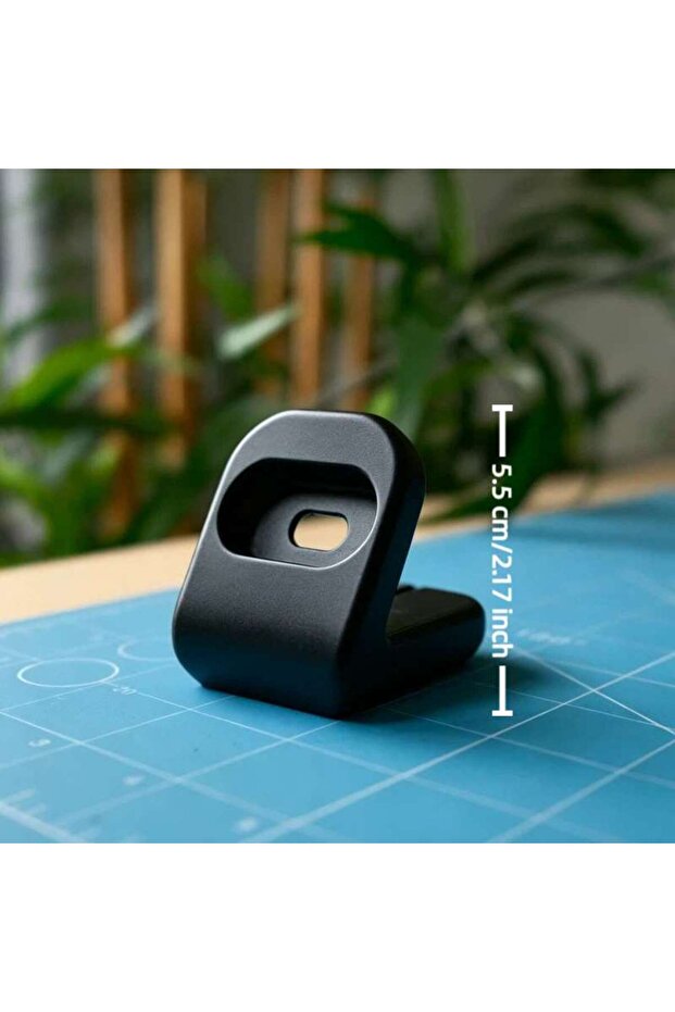 Photo Black Fitbit Air Minimalist Charging Dock Stand Compact Holder for Smart Watch
