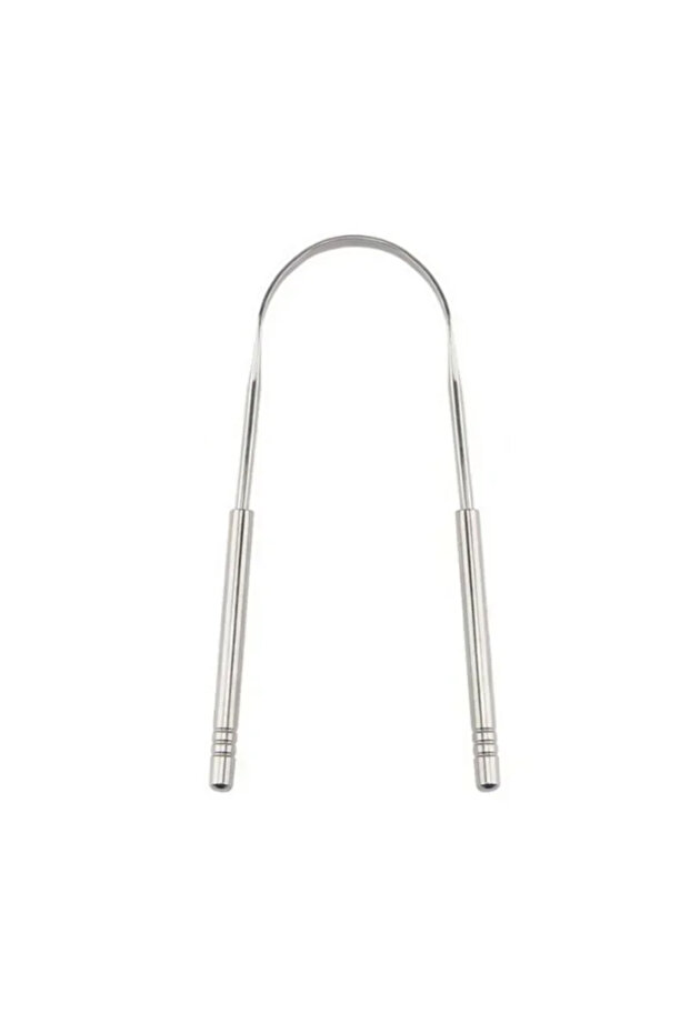 Sliver-B 1/2/3Pcs Reusable Stainless Steel Useful Tongue Scraper Cleaner Fresh Breath Cleaning Coate