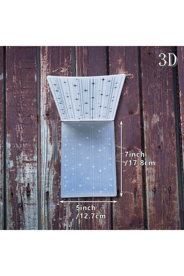 FX-SL-11 3D star light strip embossed folder, suitable for scrapbooks and business card printing - t