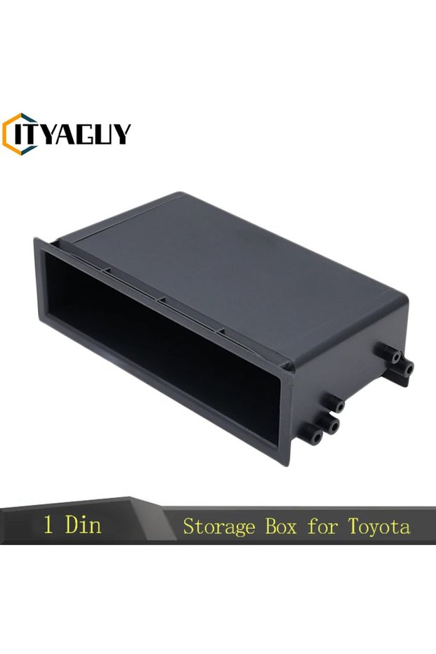 1 Din Car Stereo Radio Refitting Dashboard Storage Box Kit Universal Car CD Player Dash Trim Pocket