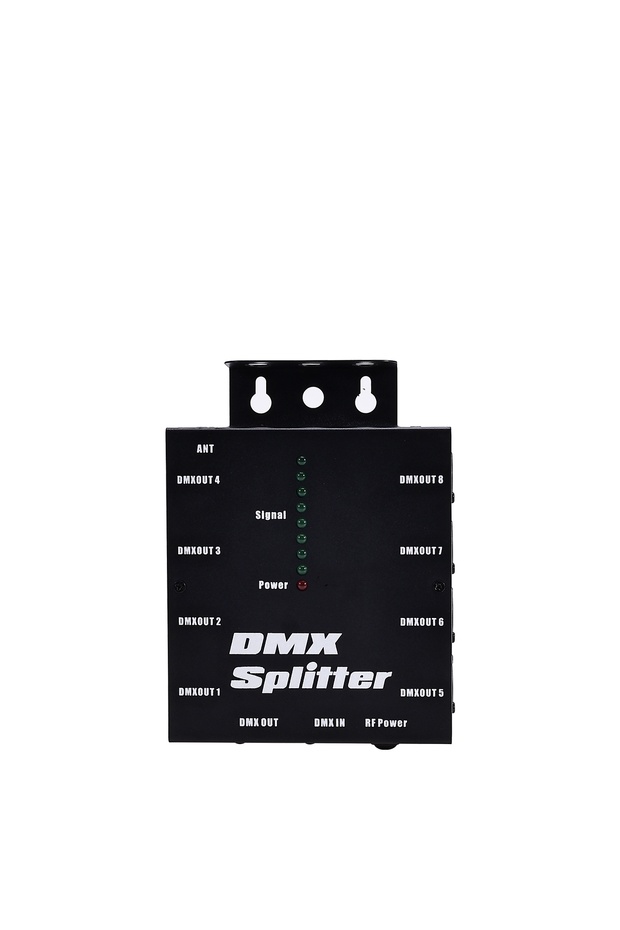 EU Plug 8 Way Isolated DMX Splitter - 8 Branch Universal Splitter Amplifier Distributor 3Pin Outputs