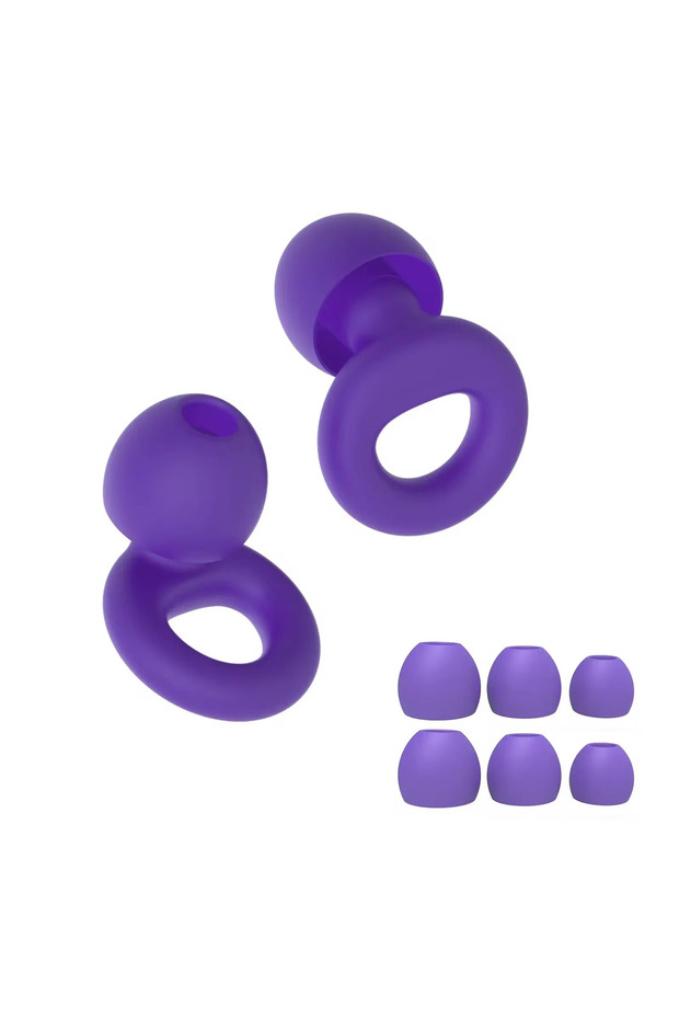 Purple HUAK Quiet Ear Plugs for Noise Reduction for Sleeping Silicone Ear Plugs for Swimming Motorbi