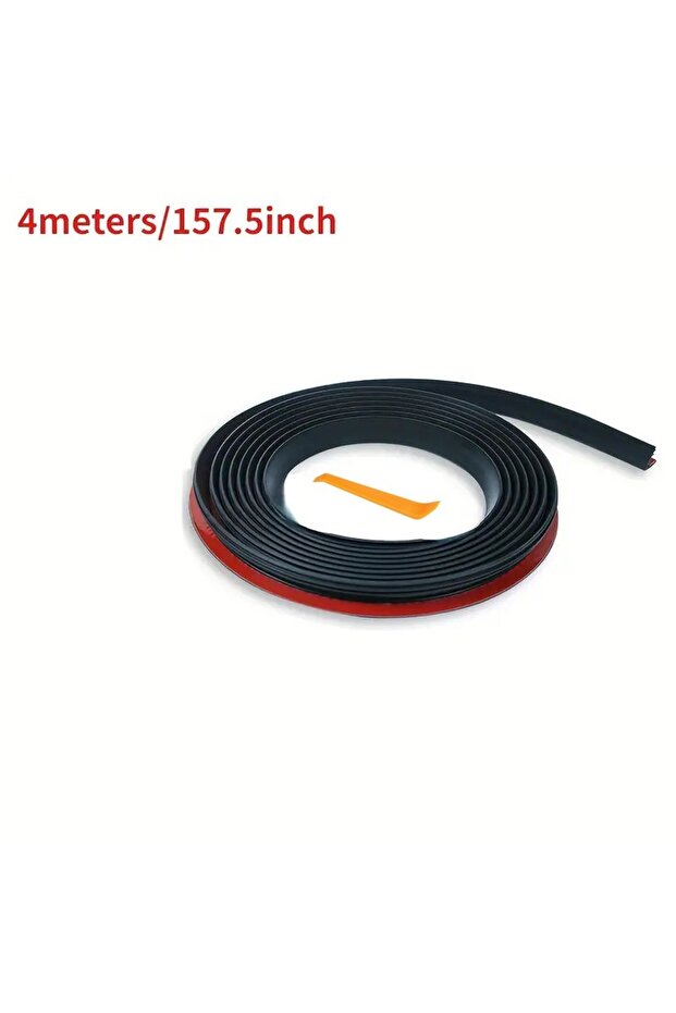 4m Car Window Seal Strip Rubber Car Side Window Gap Filler Noise Insulation Waterproof Windproof V-S