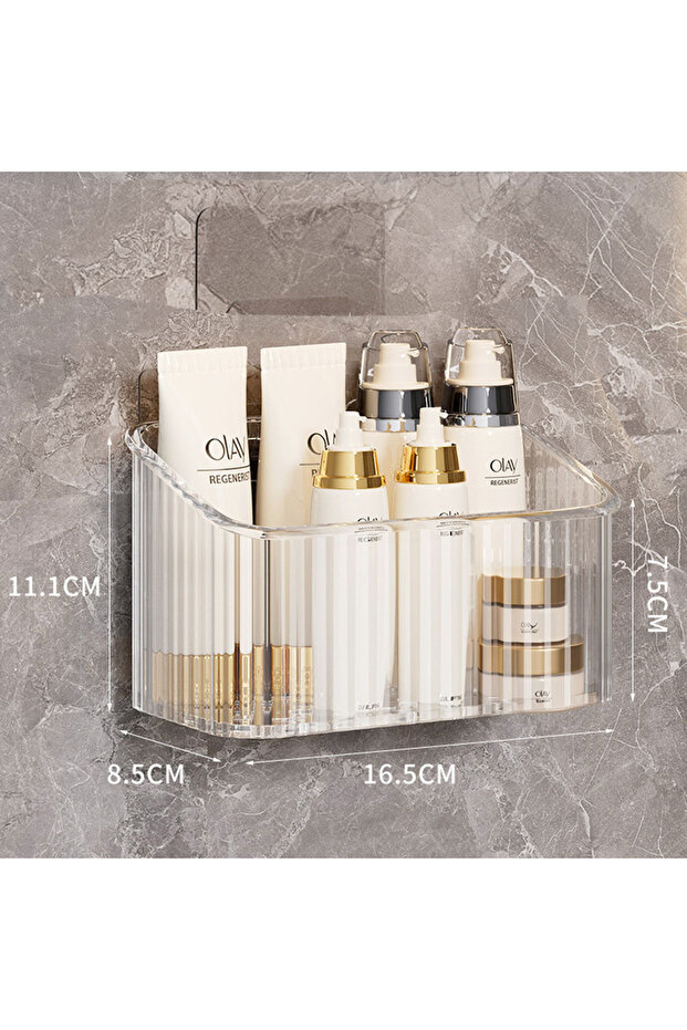 transparent large Clear Wall Basket Storage Bins Cabinet Door Organizer Plastic Shower Caddy with Se