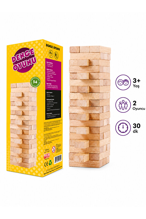 Penalty Balance Game 54 Pieces Ages 3+ 2 Players