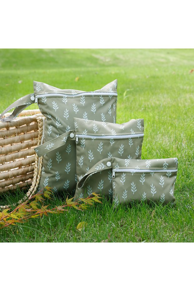 ED003-CP37 3Pcs/S Different Size Waterproof Wet Bag Wet Dry Bags For Baby Cloth Diapers&Breast Pump