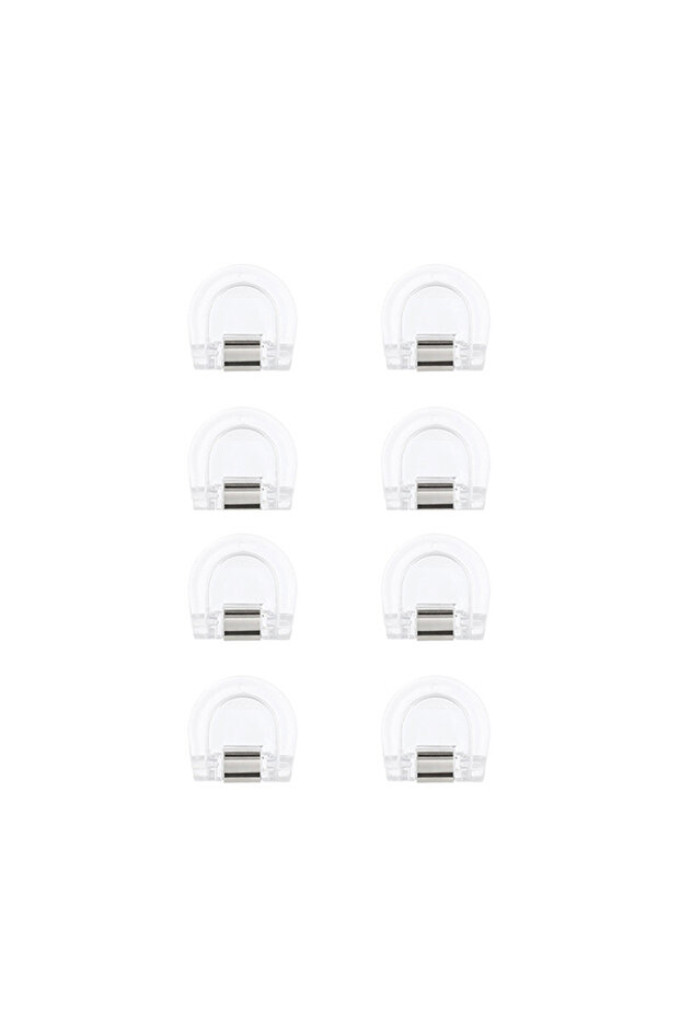 White-8Pcs 8Pcs Invisible Leg Shortening Clip,non-slip Pants Edge Clip,used For Anti-drag Pants Hem