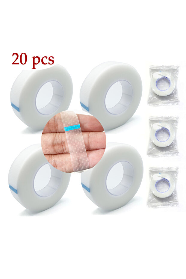 20pcsPE Tape Wholesale Eyelash Tape PE 20Rolls Eyelash Extension Paper Tape Breathable PE Adhesive P